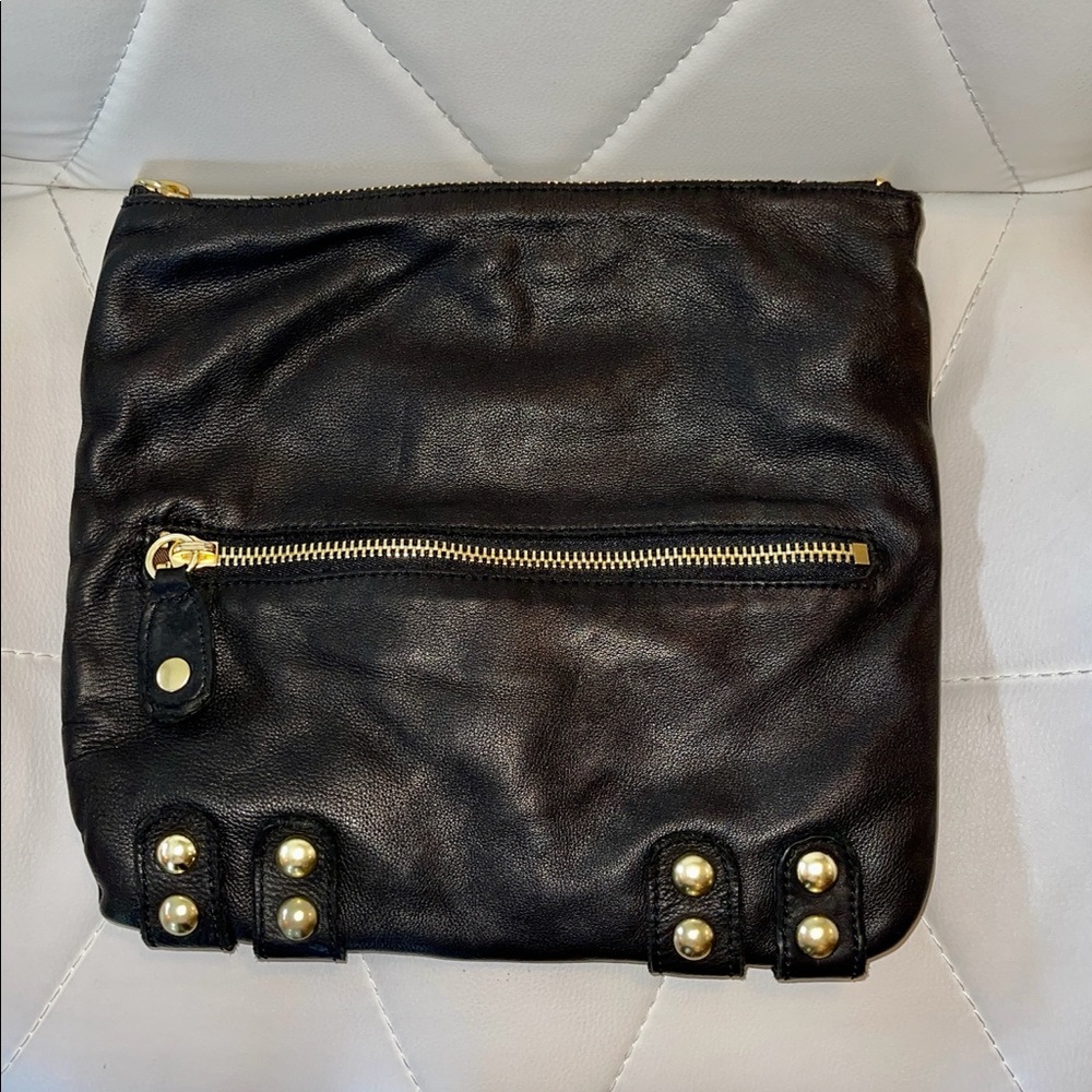 Leather Fold over bag, Linea Pelle Collection